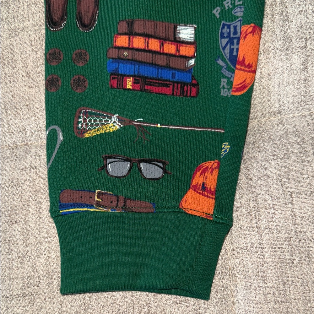 Polo by Ralph Lauren Kids Green Graphic Joggers - Picture 7 of 11